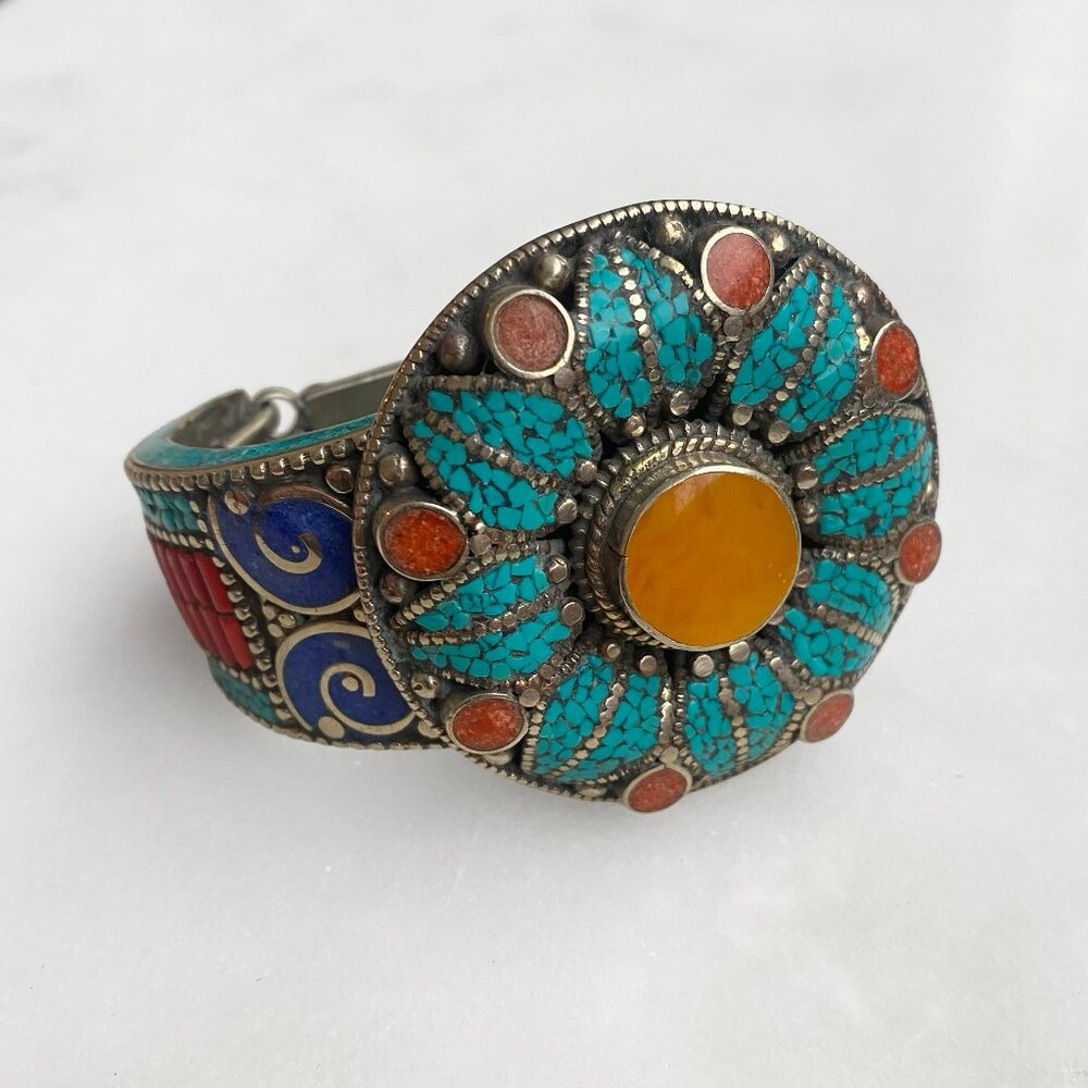 Turquoise Flower Vintage Bracelet